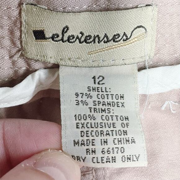 ANTHROPOLOGIE Elevenses Wide Leg Muted Pink Pants w/ Beads & Sequins Size 12 - Picture 4 of 6